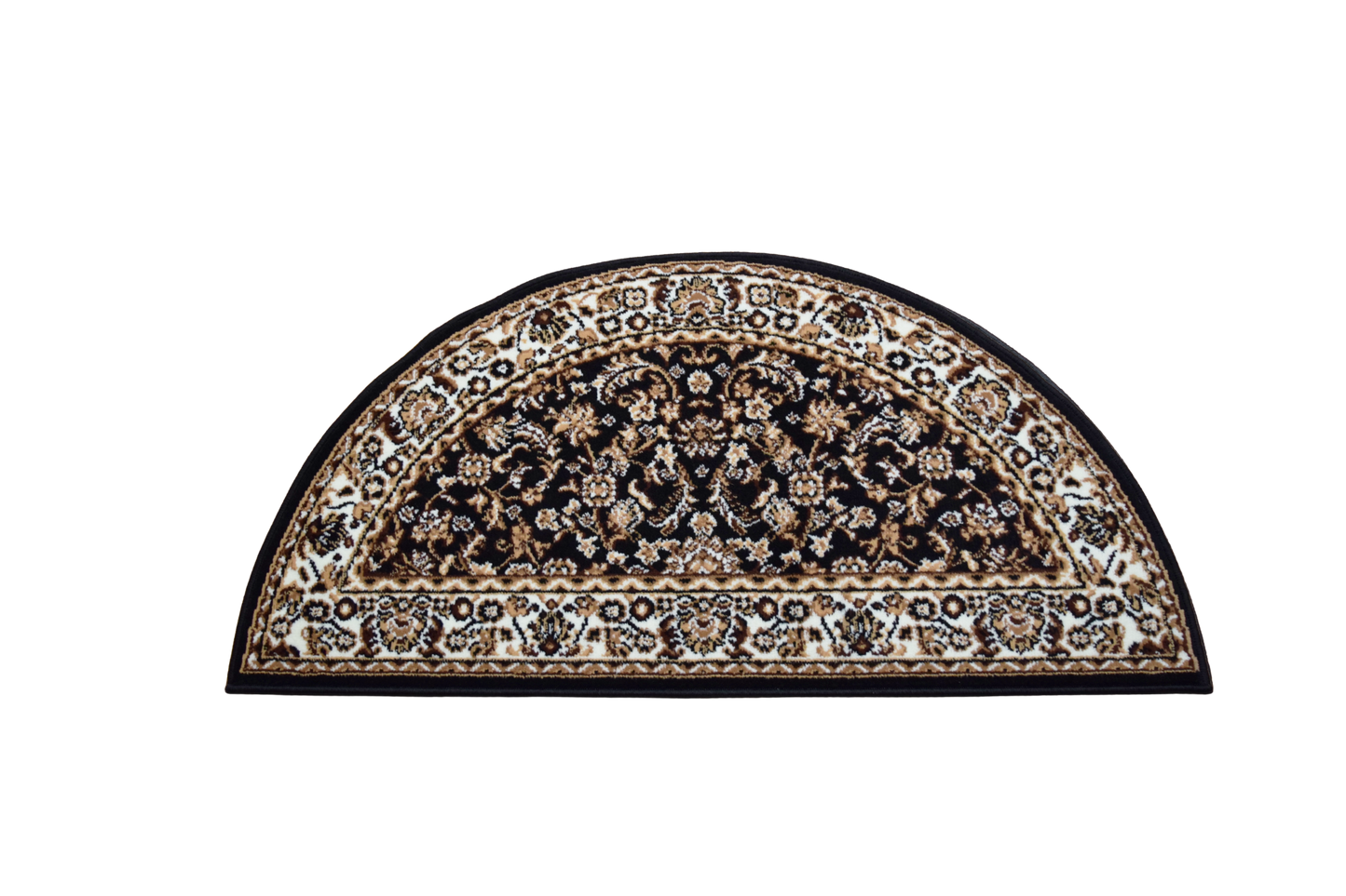 Luna Half Moon Rug - Classical - Black