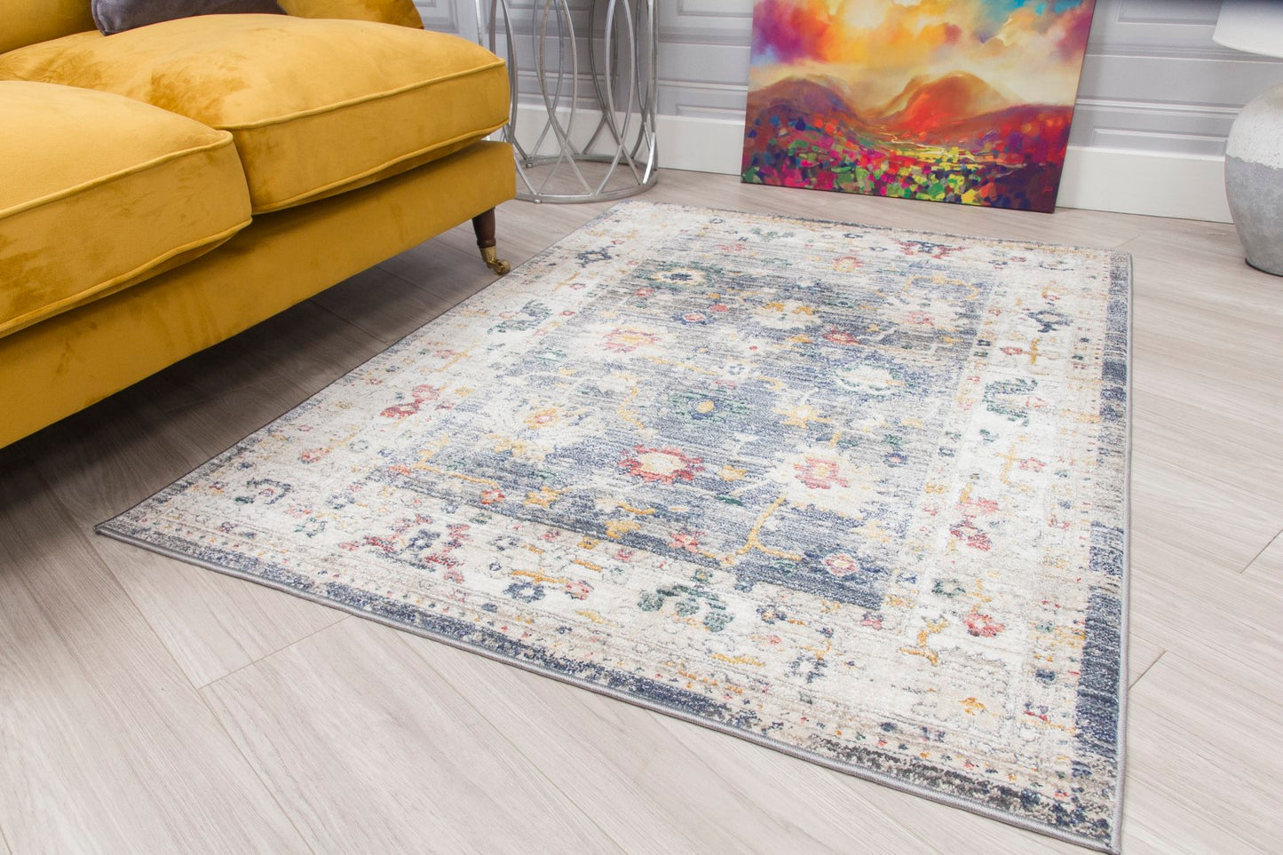 Boho Rug Vesta Design - Grey