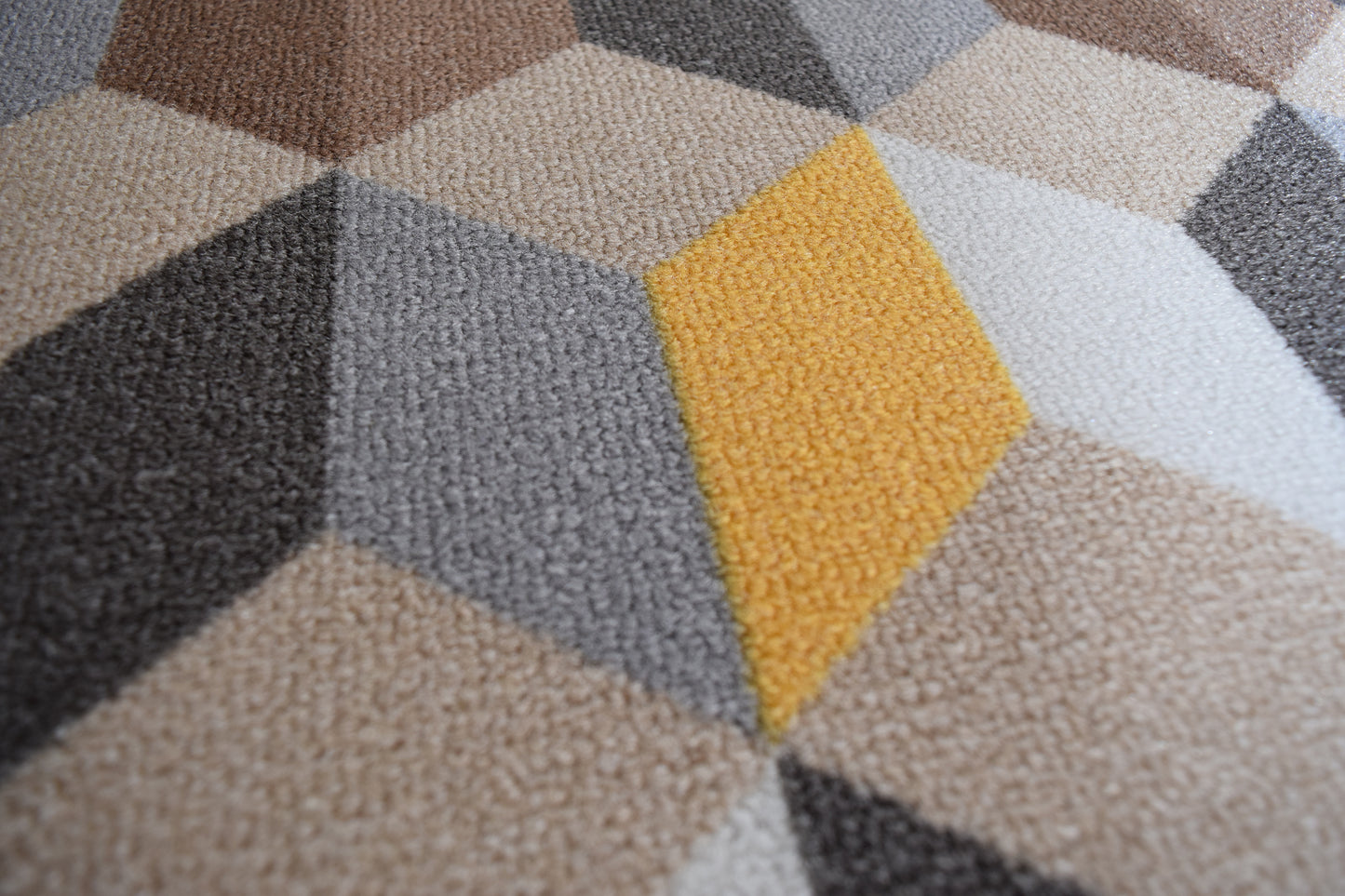 Riviera Cube Mat & Runner - Ochre