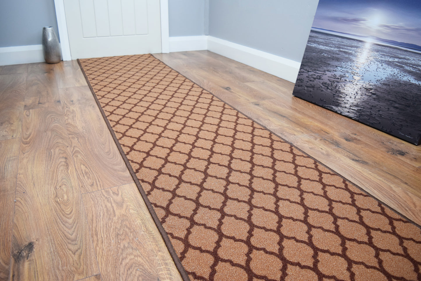 Riviera Trellis Mat & Runner - Brown