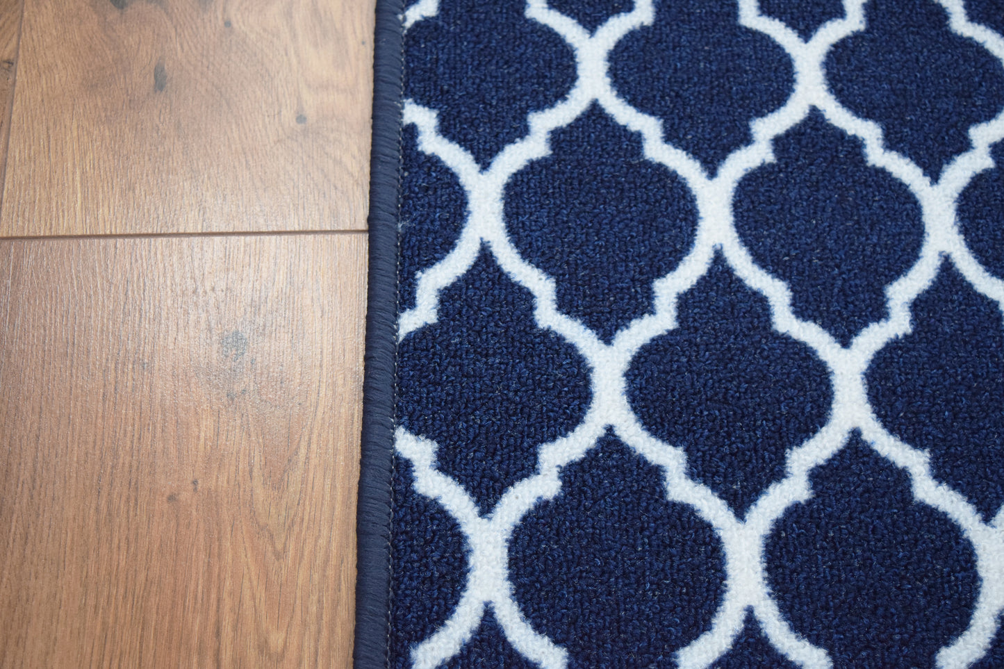 Riviera Trellis Mat & Runner - Blue