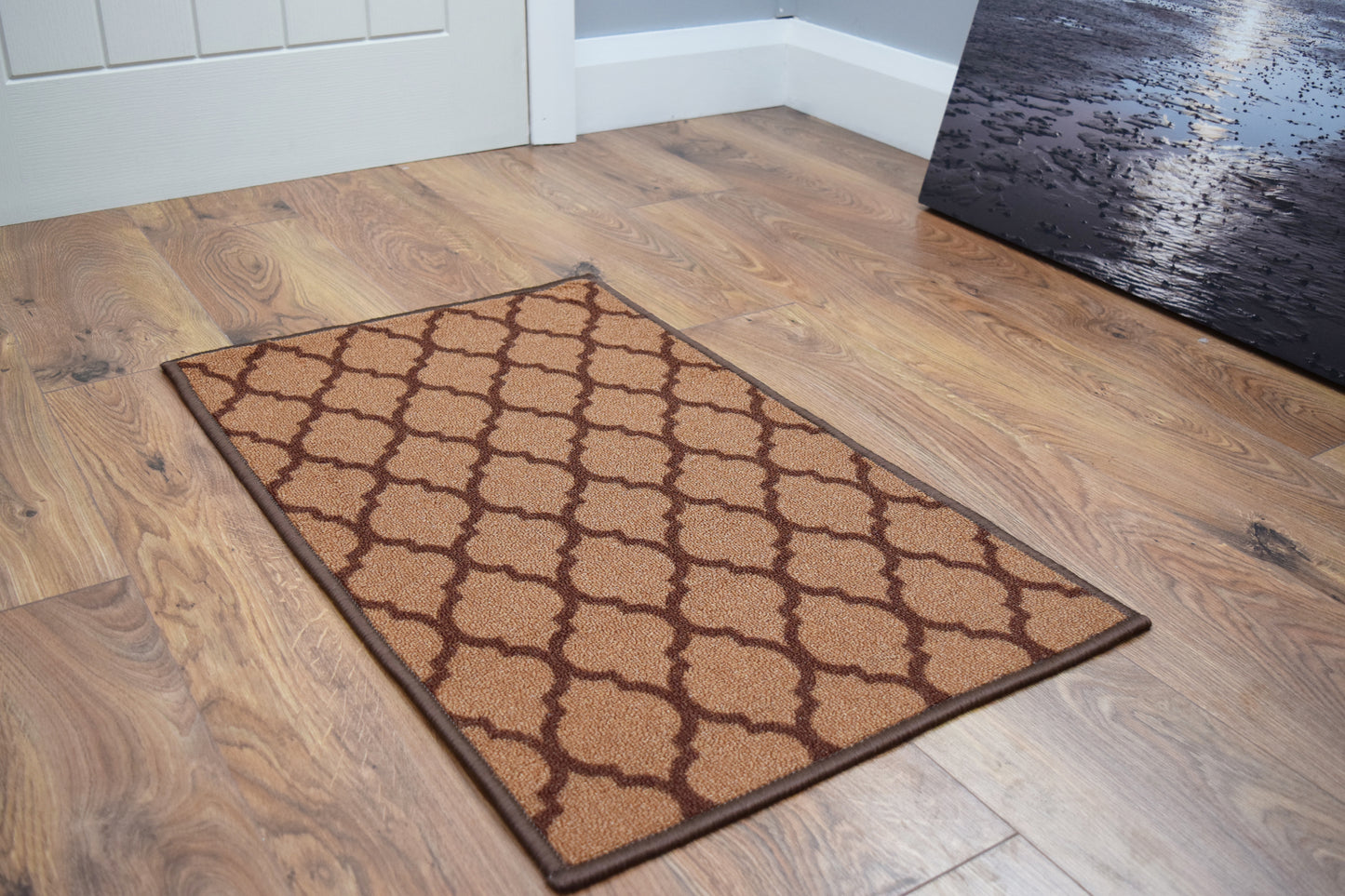 Riviera Trellis Mat & Runner - Brown