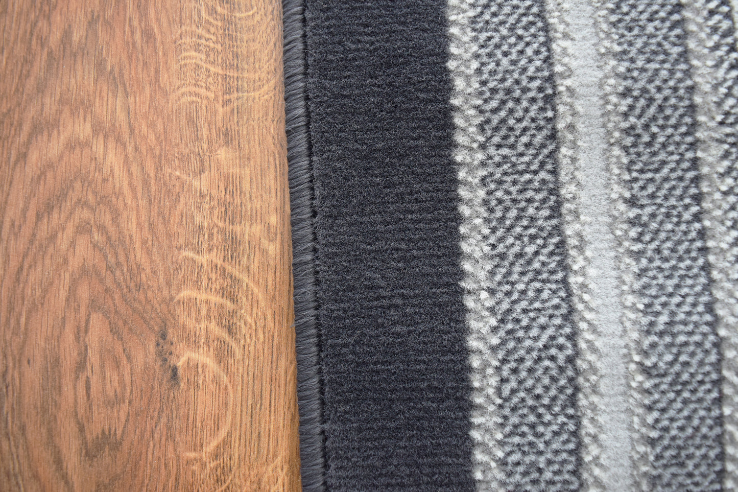 Made To Measure Luna Border Stripes - Grey