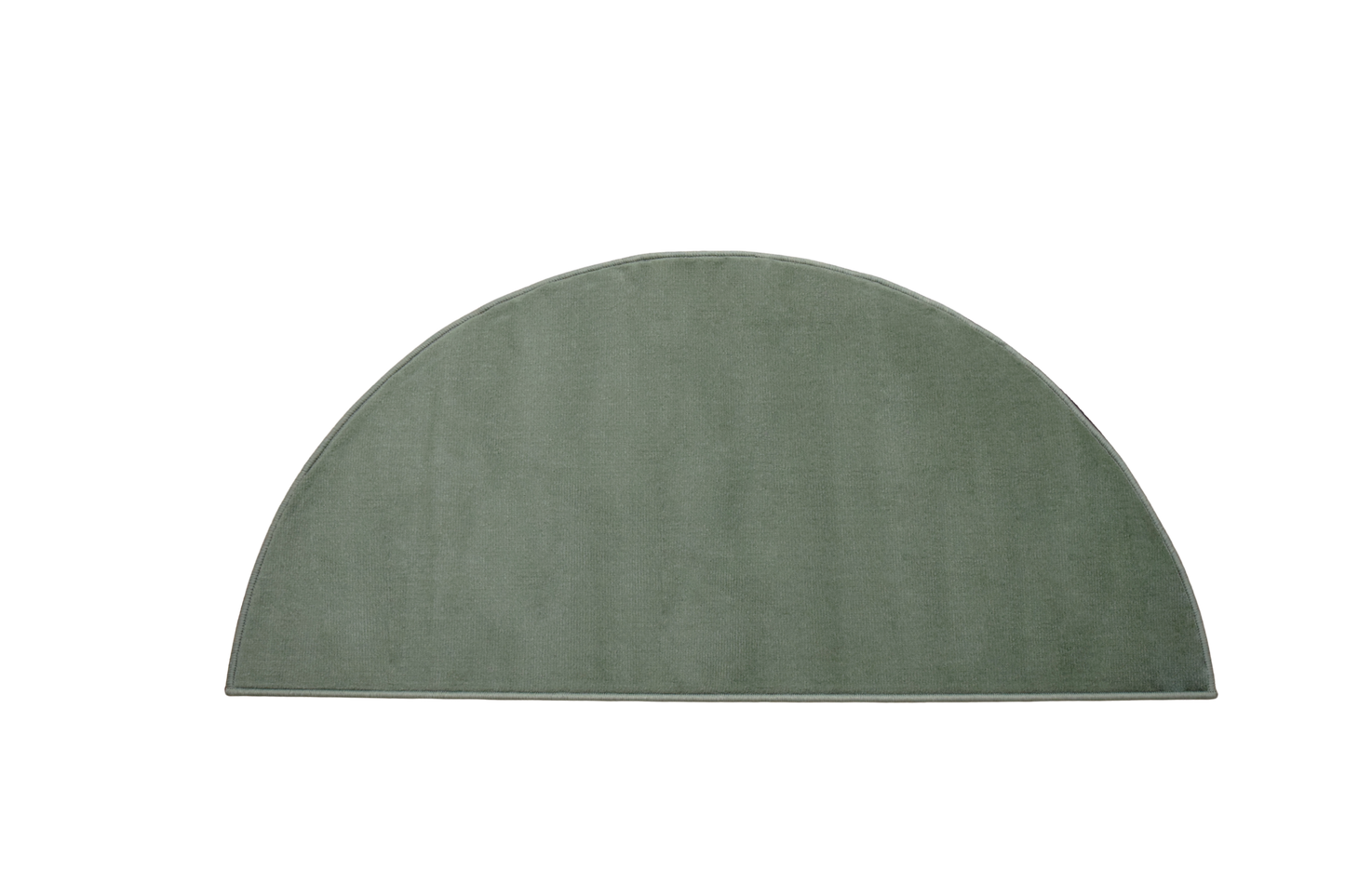 Luna Half Moon Rug - Plain - Green