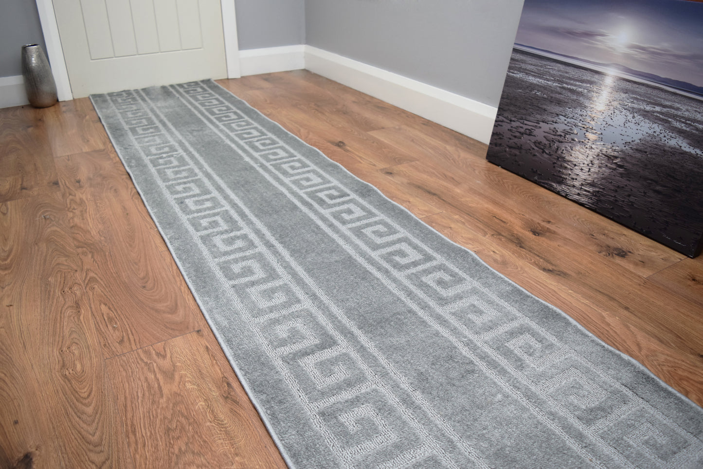 Gelback Mats & Runners - Greek Key - Grey