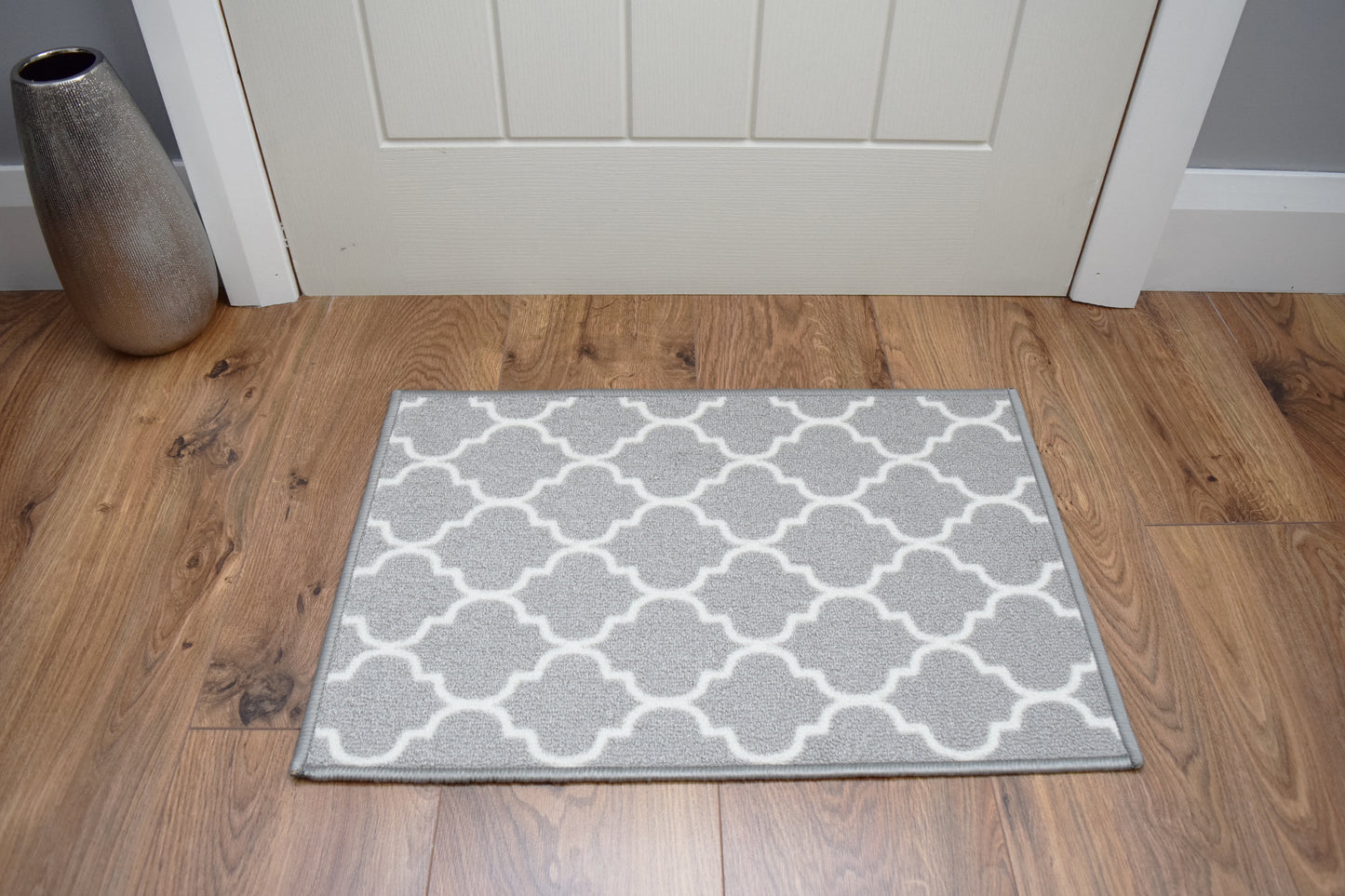 Riviera Trellis Mat & Runner - Grey