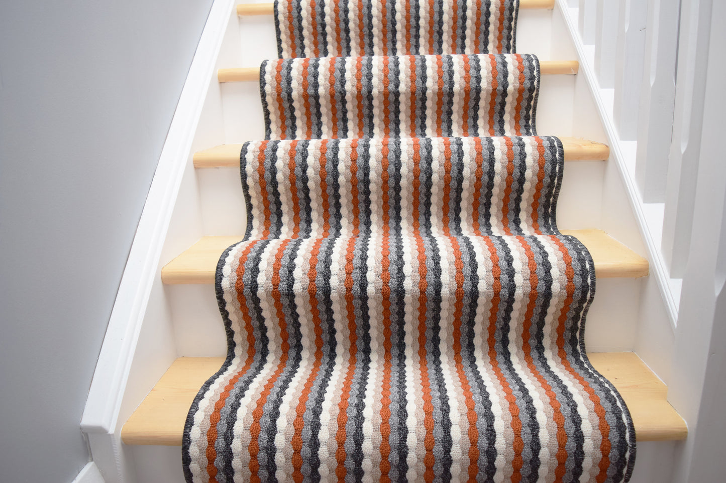 Made To Measure Moscow Runner - Grey & Rust
