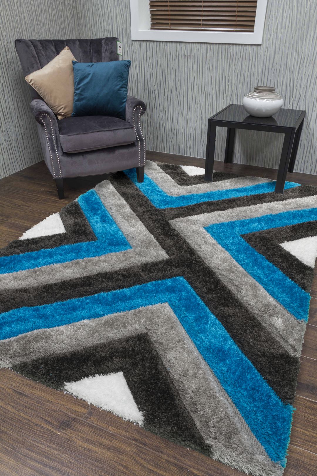 Luxus Cascade Rug - Blue