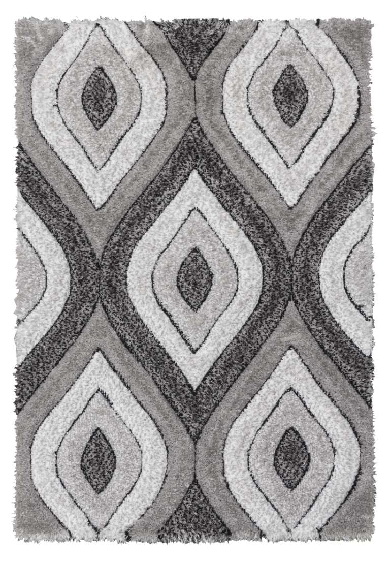 Luxus Tear Drop Rug - Grey