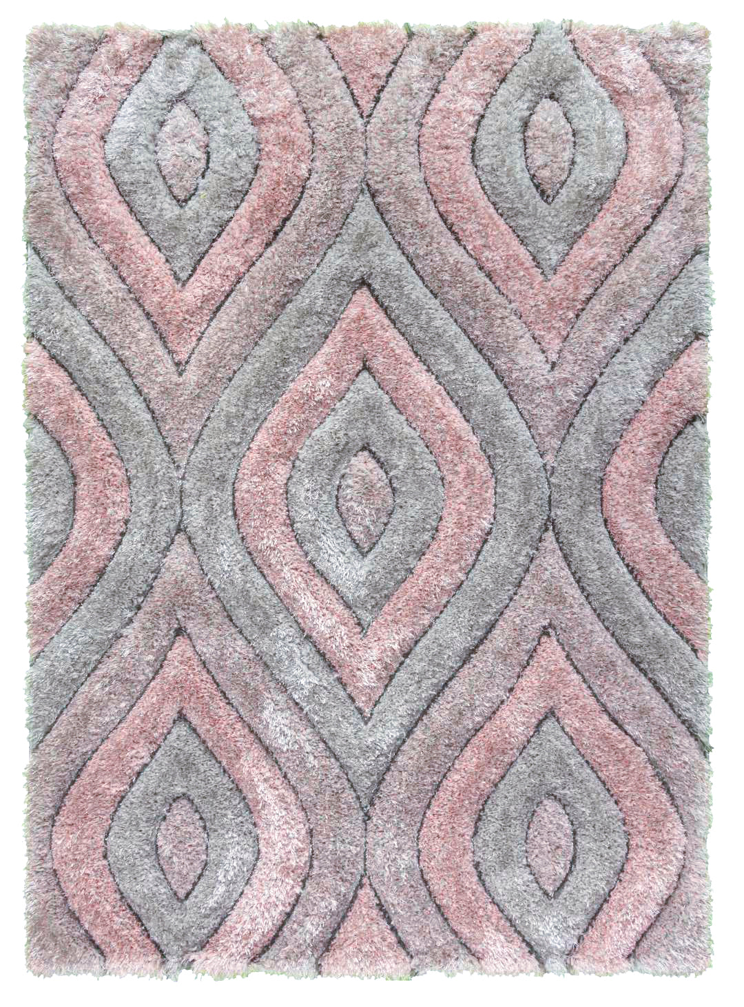 Luxus Tear Drop Rug - Pink