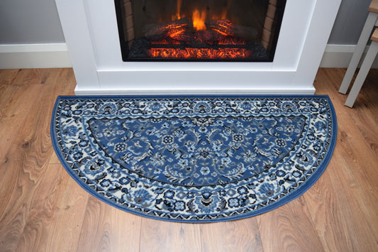 Luna Half Moon Rug - Classical - Blue