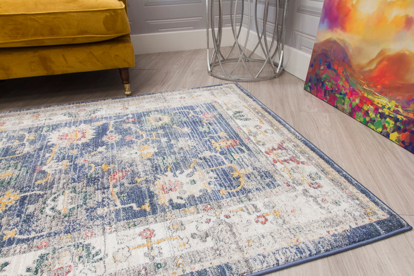 Boho Rug Vesta Design - Blue