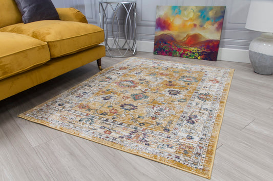 Boho Rug Vesta Design - Ochre