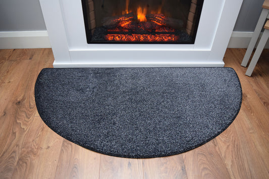 Half Moon - Plain Design - Black Grey Mix