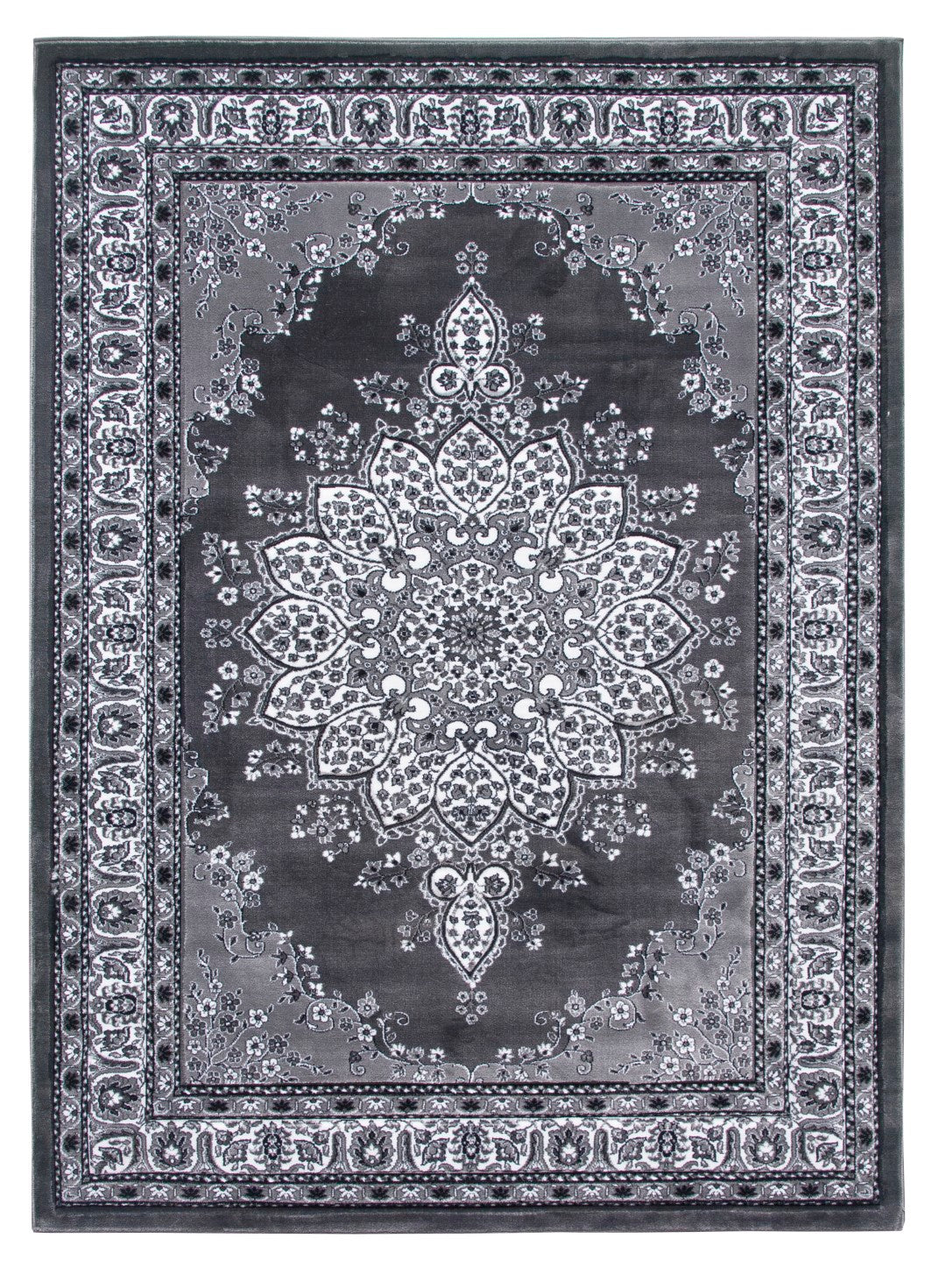 Classique Range - Medallion Rug - Grey