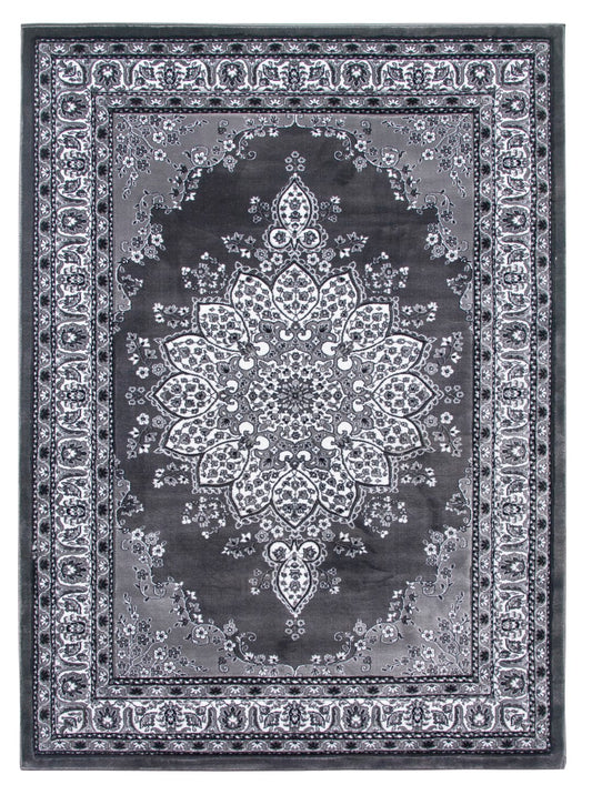 Classique Range - Medallion Rug - Grey