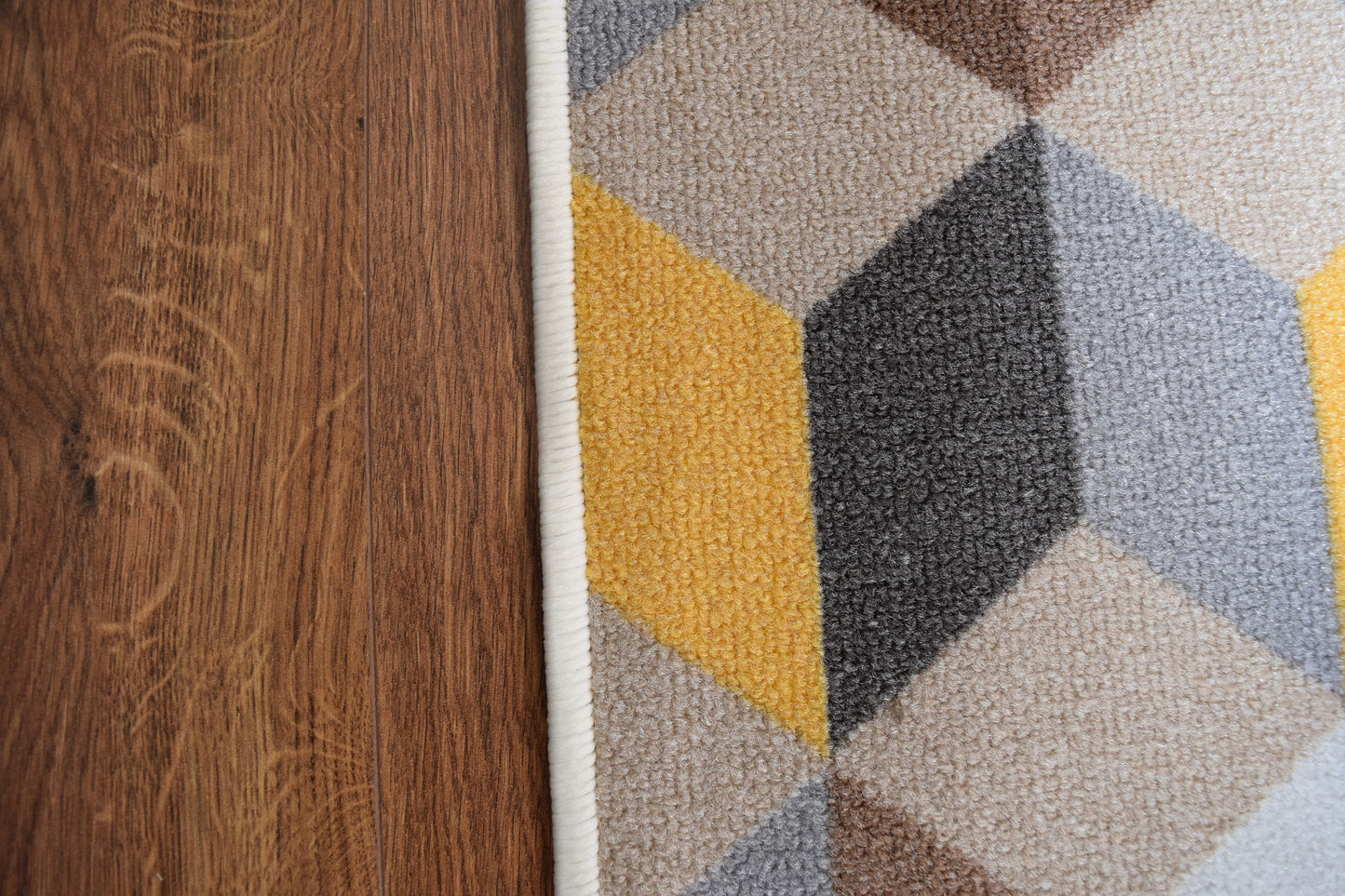 Riviera Cube Mat & Runner -  Ochre