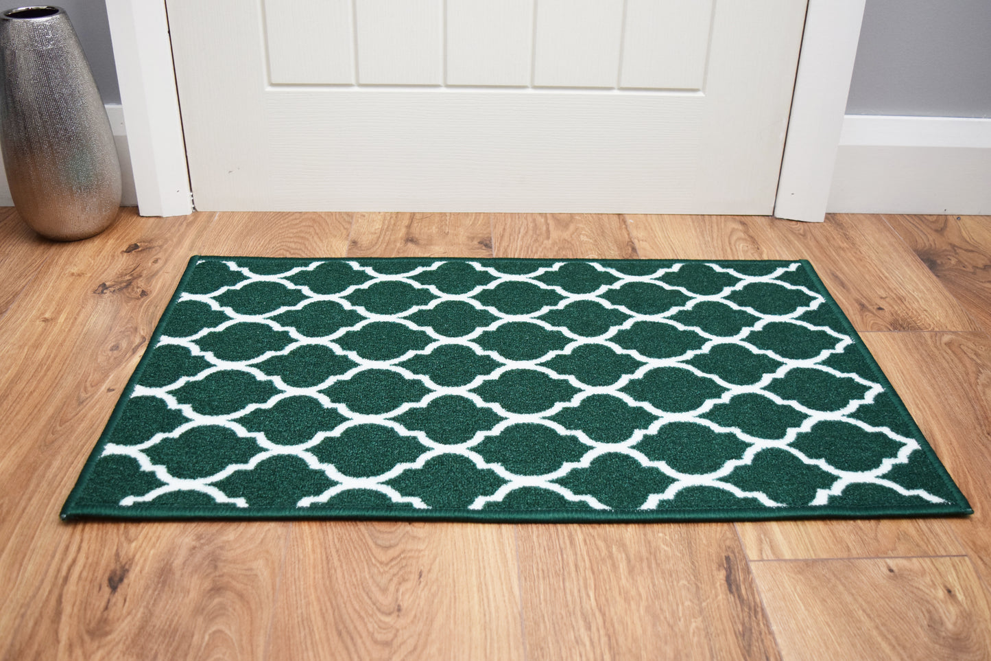 Riviera Trellis Mat & Runner - Green