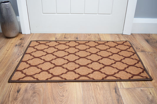 Riviera Trellis Mat & Runner - Brown