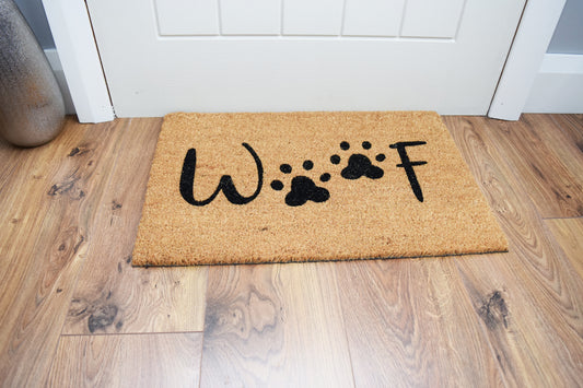 Coir Doormats - Woof!