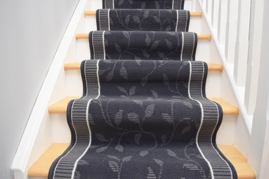 Made To Measure Luna Border Leaf - Grey