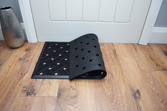 Rubber Indoor & Outdoor Mat - Lattice