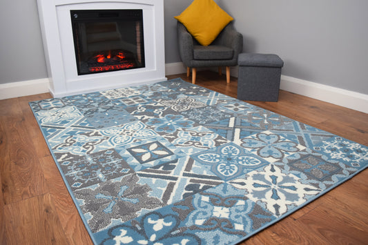 Luna Range - Cuban Tiles - Sky Blue