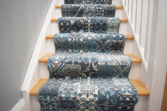 Made To Measure Luna Cross Square - Sky Blue