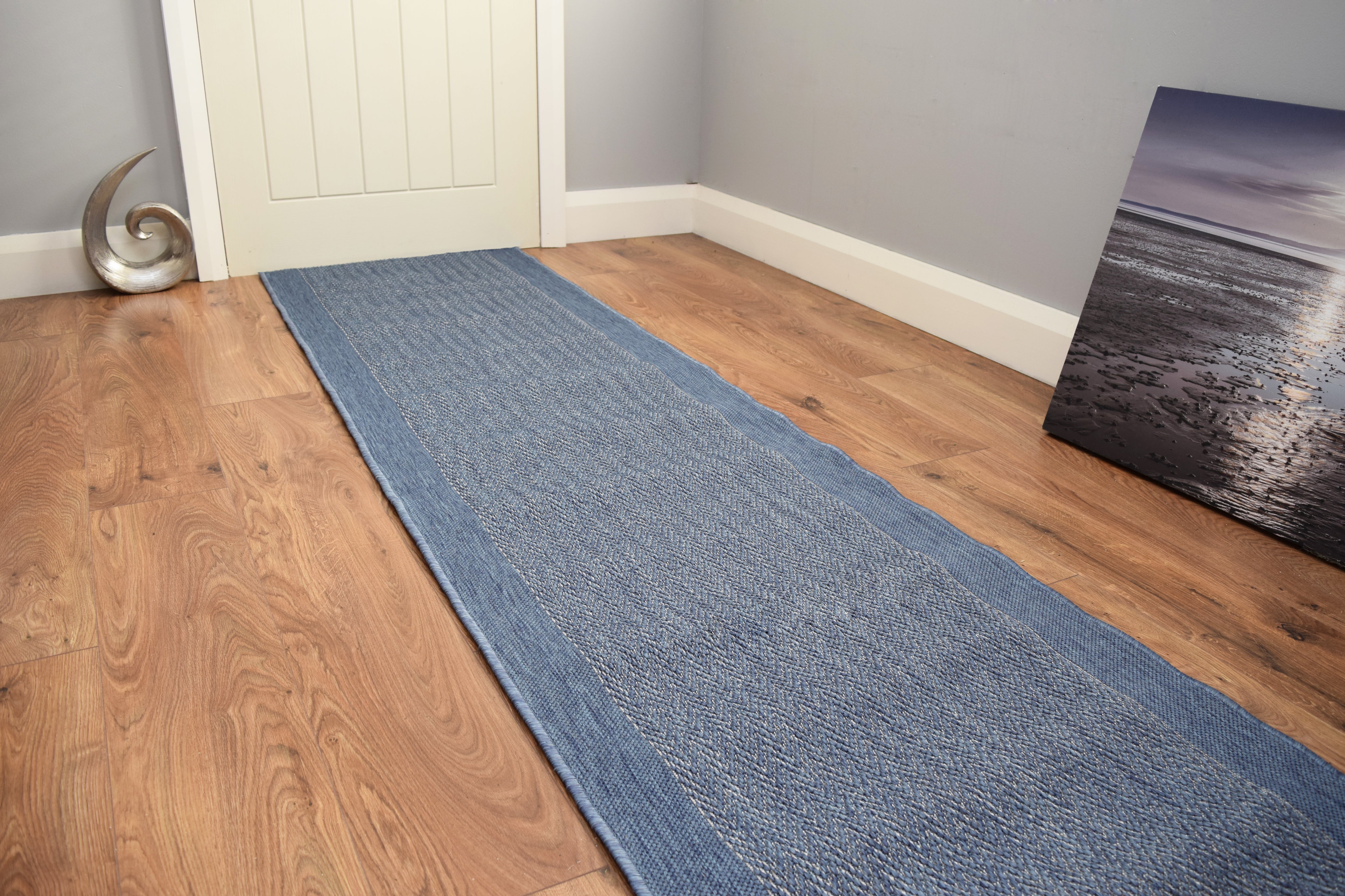 Made To Measure - Luna Flatweave - Blue – SuperRugStore