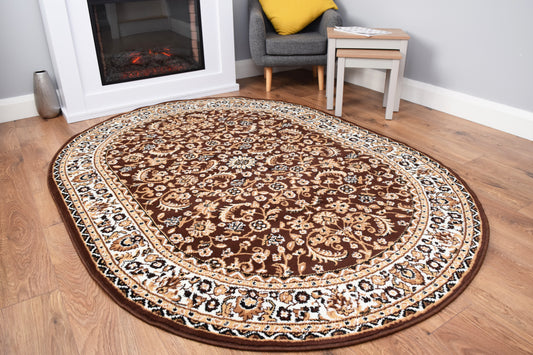 Luna Rug - Oval Range - Classical Brown