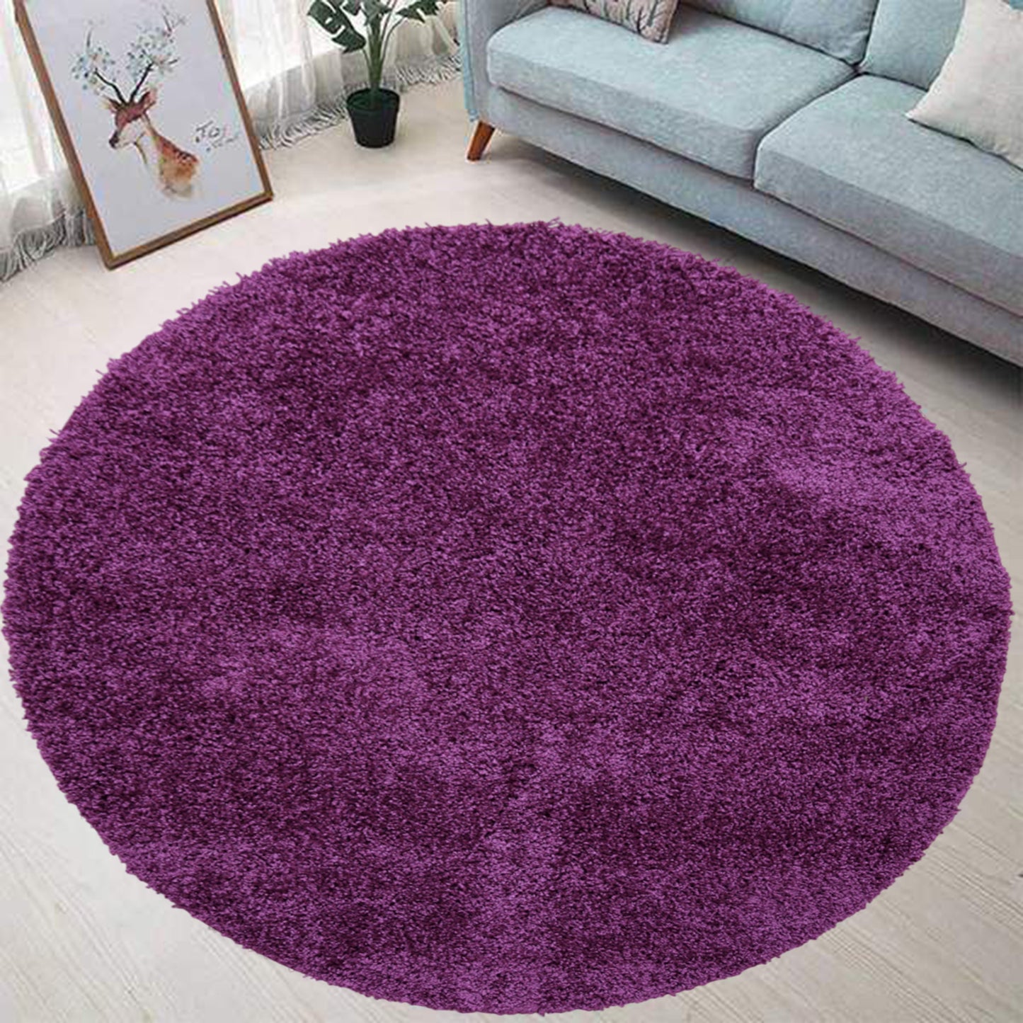 Husky Non Slip Rug - Purple