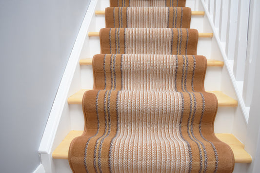 Made To Measure Luna Border Stripes - Brown