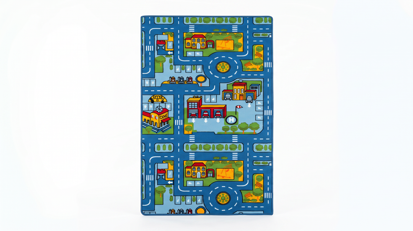 Kids Play Mat - Blue Roads