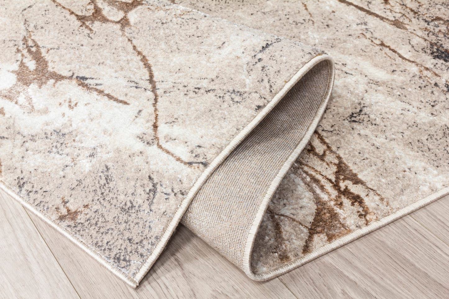 Glitz Range - Marble Rug - Beige