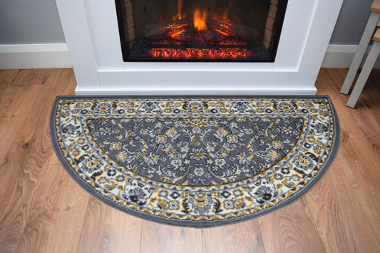Luna Half Moon Rug - Classical - Grey