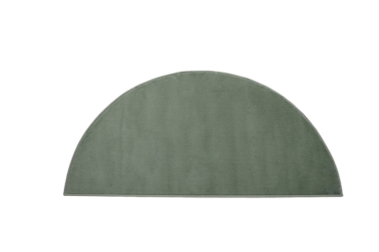 Luna Half Moon Rug - Plain - Green