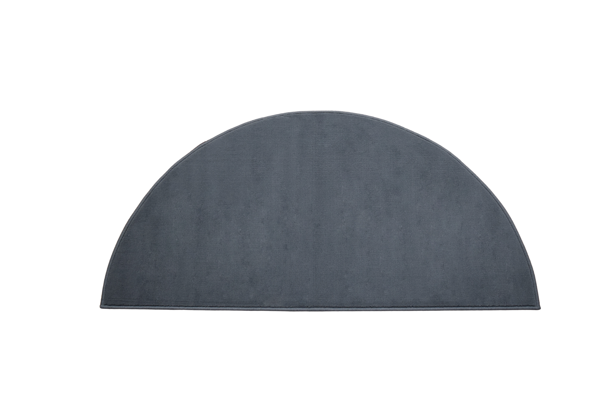 Google Half Moon Rug Luna Half Moon Rug - Plain - Grey – SuperRugStore