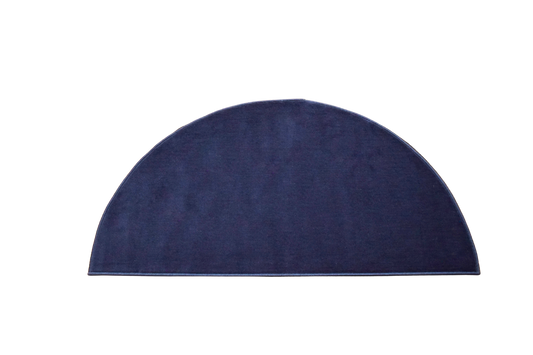 Luna Half Moon Rug - Plain - Navy