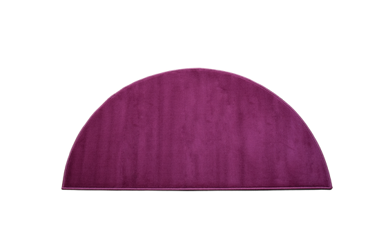 Luna Half Moon Rug - Plain - Purple