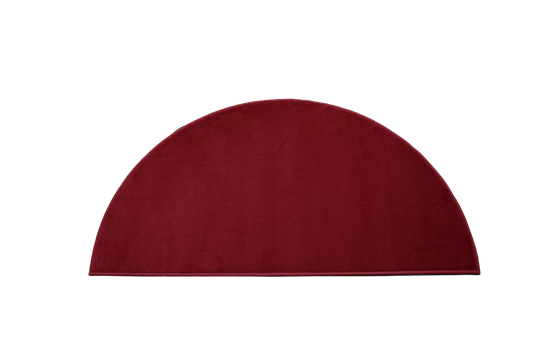 Luna Half Moon Rug - Plain - Red