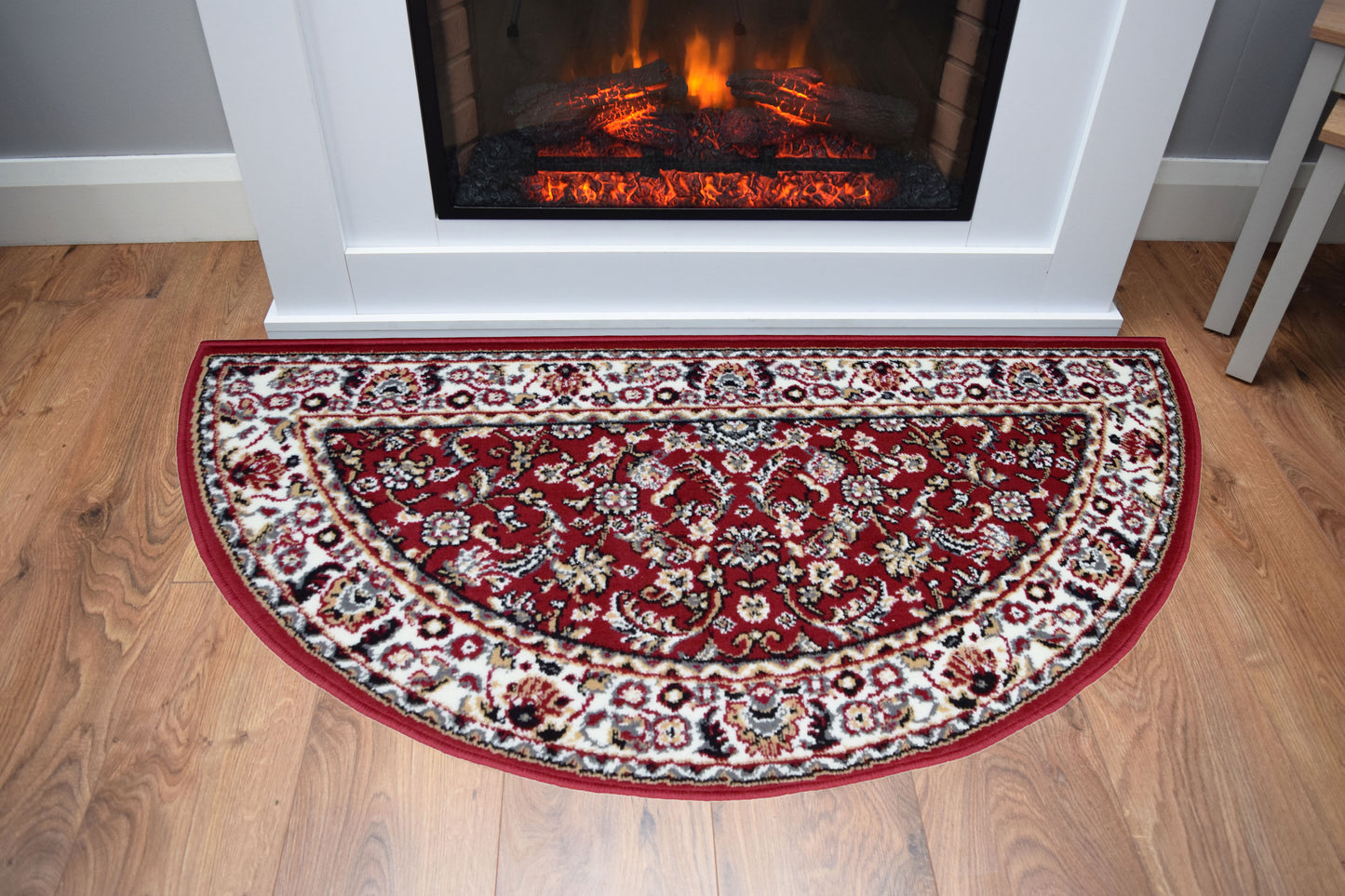 Luna Half Moon Rug - Classical - Red