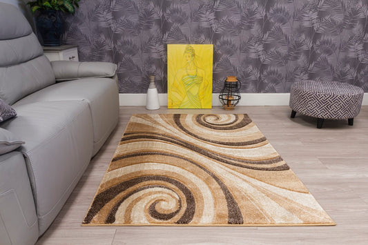 Samba Range - Spiral Rug - Beige