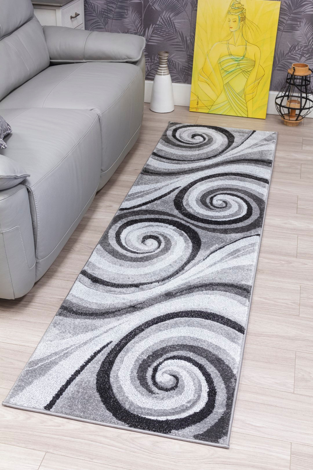 Samba Range - Spiral Rug - Grey