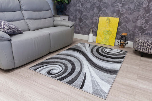 Samba Range - Spiral Rug - Grey