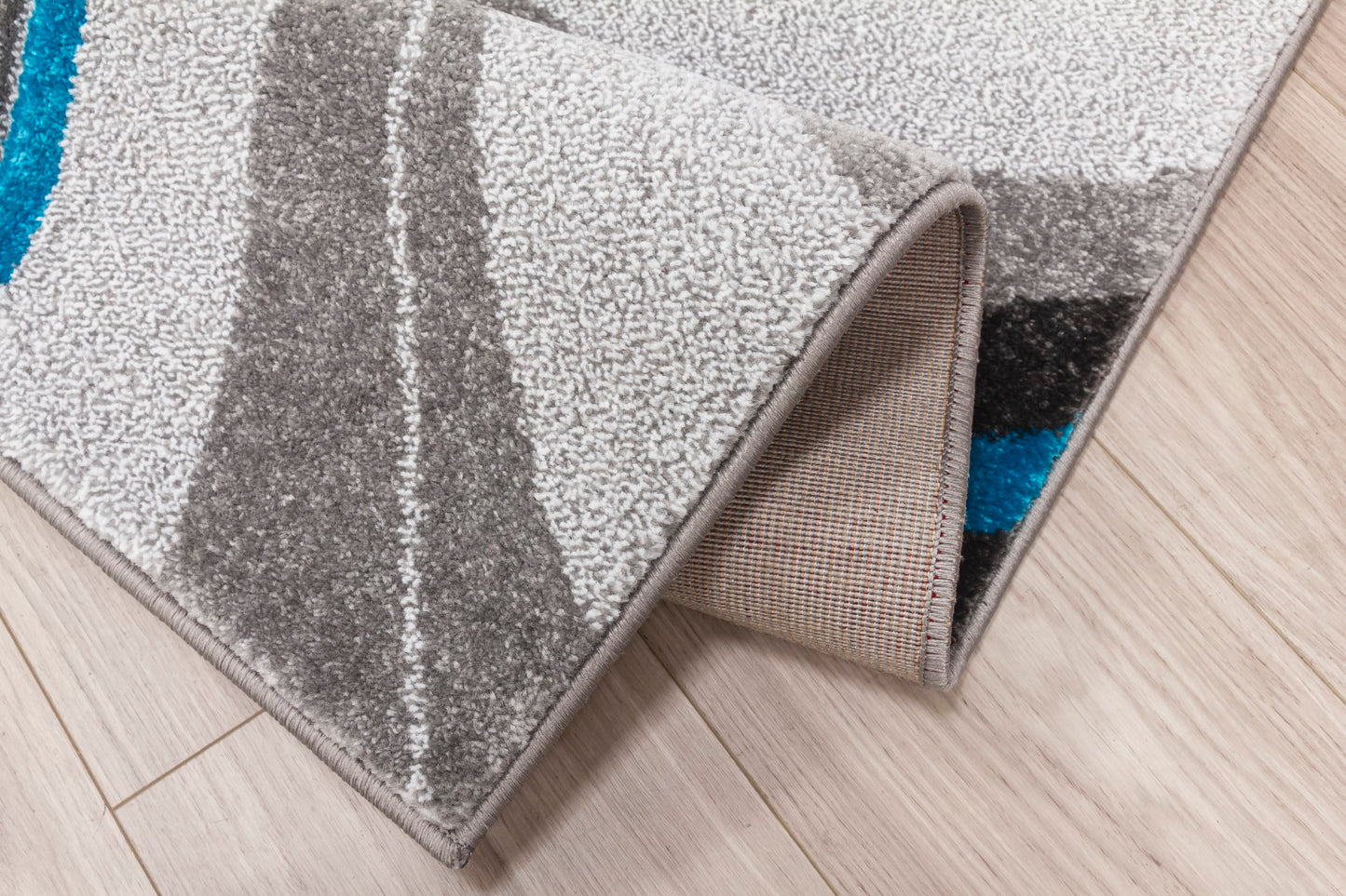 Samba Range - Spiral Rug - Grey | Teal