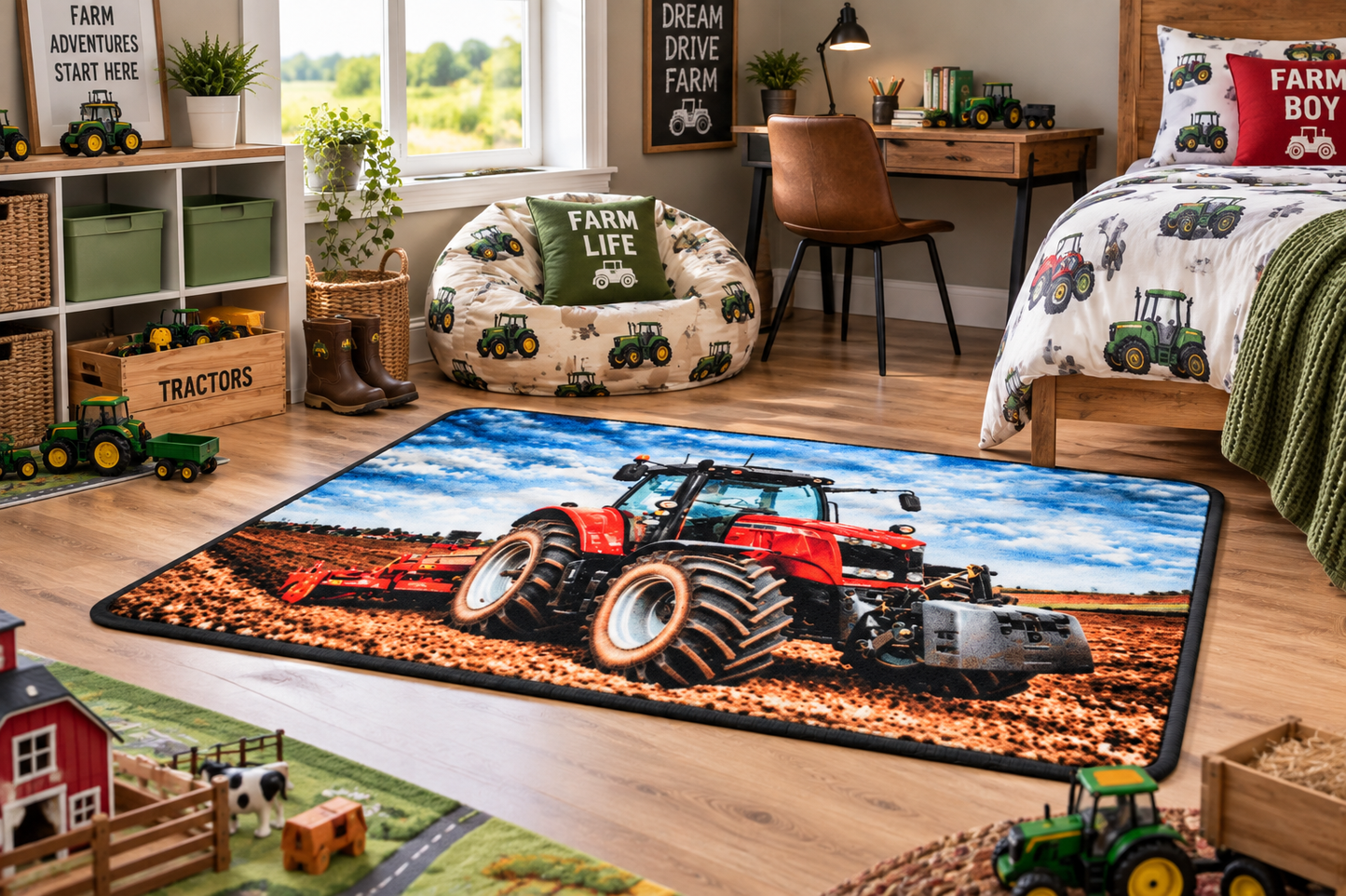 Kids Play Mat  - Tractor Plower