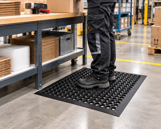 Rubber Indoor & Outdoor Mat - Rings