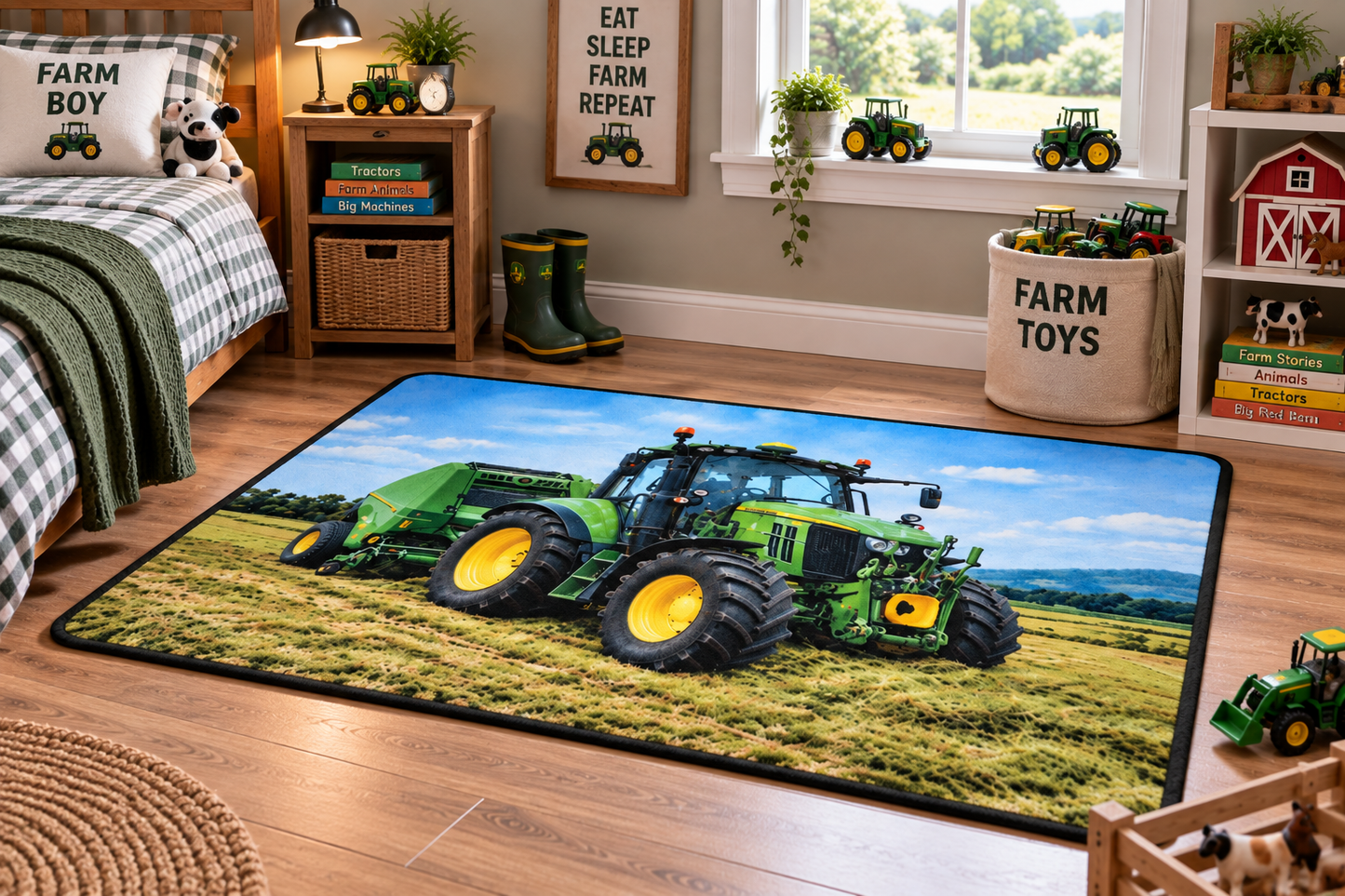 Kids Play Mat  - Tractor Baler