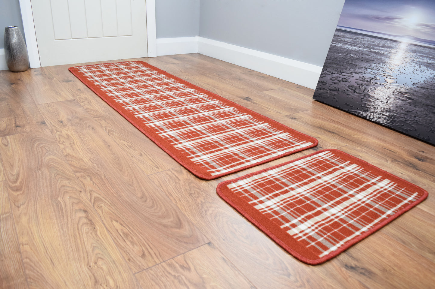 Allerton Range - Tartan Check Set - Terracotta