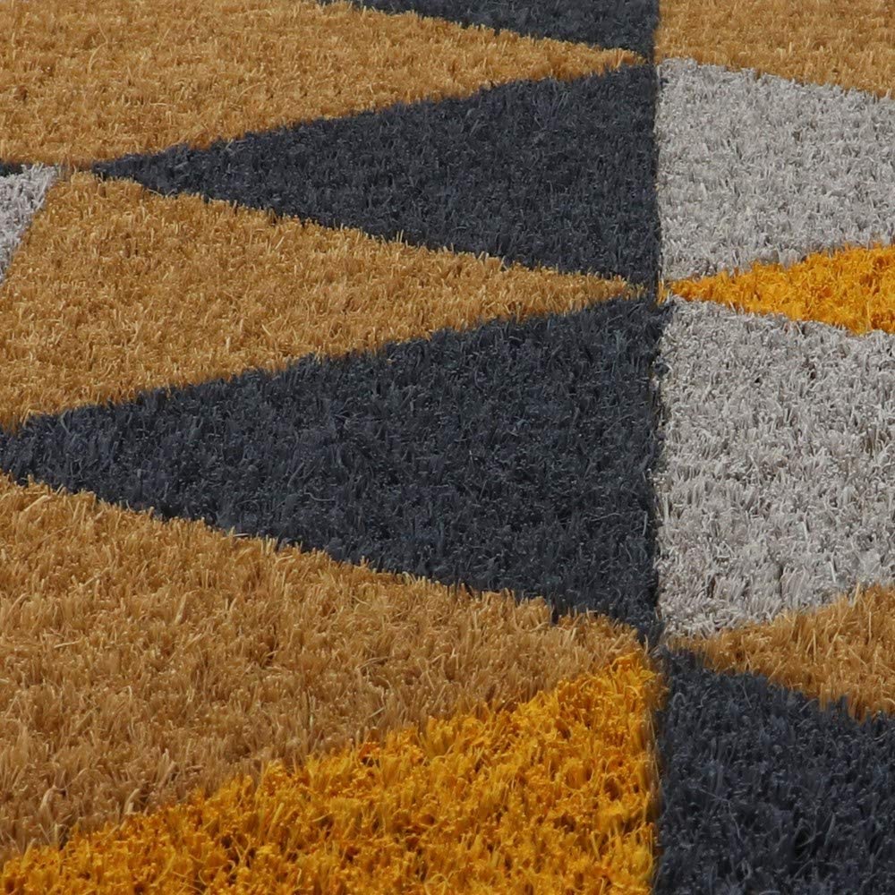 Coir Doormats - Ochre Triangles